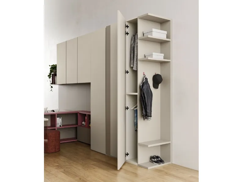 Cameretta S22 * Clever in laminato opaco a prezzo Outlet