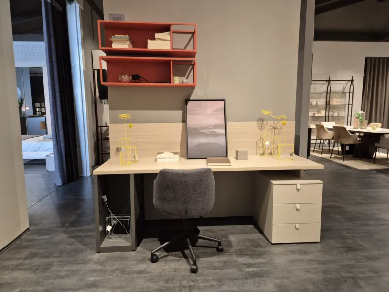 Cameretta Sa 160 cameretta nidi papaya Battistella in laminato opaco in Offerta Outlet