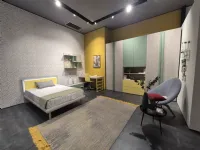 Cameretta Sa 166 cameretta brera kids giallo Collezione esclusiva in laminato opaco in Offerta Outlet