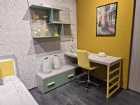 Cameretta Sa 166 cameretta brera kids giallo Collezione esclusiva in laminato opaco in Offerta Outlet