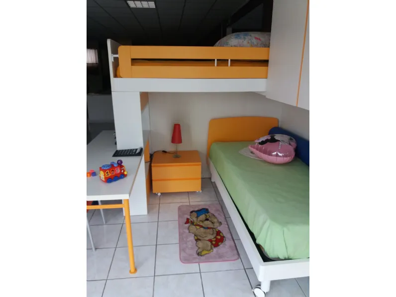 Cameretta Salvaspazio Mistral con letto a castello in offerta