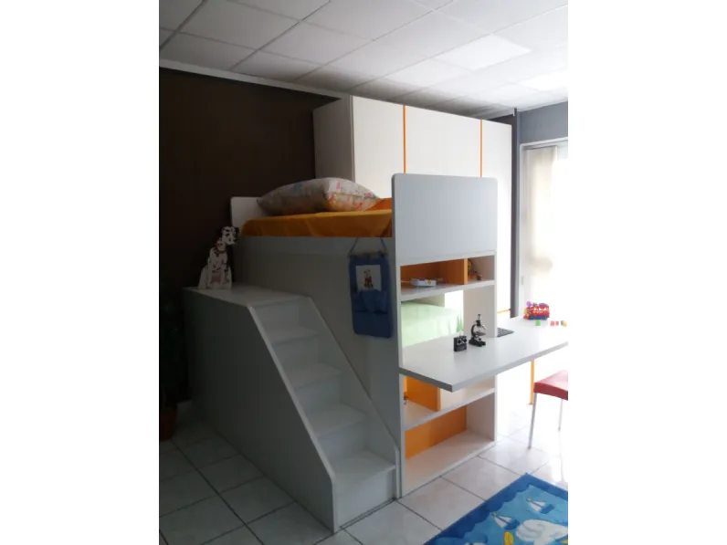 Cameretta Salvaspazio Mistral con letto a castello in offerta