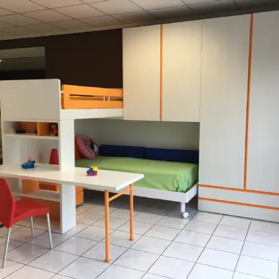 Cameretta Salvaspazio Mistral con letto a castello in offerta