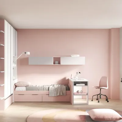 Cameretta Cameretta dal design moderno San martino mobili in laminato materico in Offerta Outlet