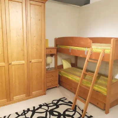Cameretta Scandola Scandola con letto a castello a prezzo Outlet