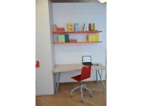 Cameretta Scrittoio con mensole Doimo citylinesenza letto scontata