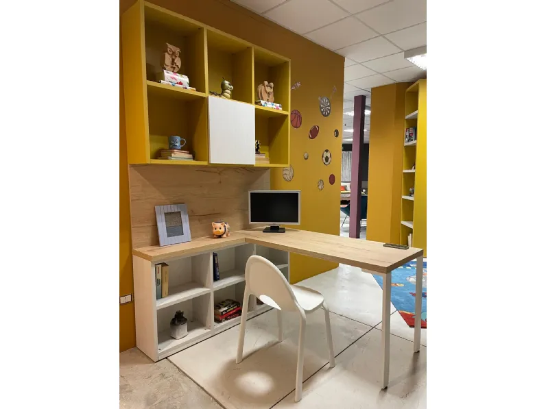 Cameretta Scrivania con libreria Doimo cityline SCONTATA