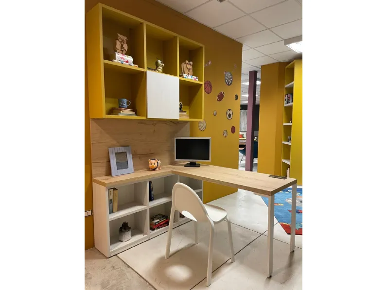 Cameretta Scrivania con libreria Doimo cityline senza letto in offerta