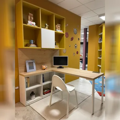 Cameretta Scrivania con libreria Doimo cityline SCONTATA