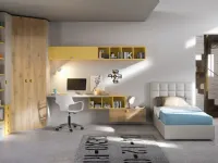 Cameretta Set k15 Siloma letti a terra in Offerta Outlet