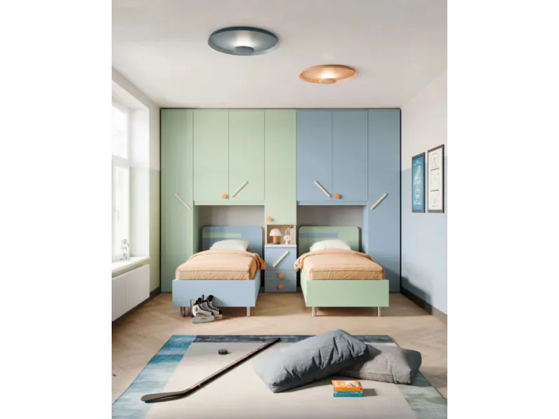 Cameretta Smart junior 15 San martino mobili�letti a terra scontata