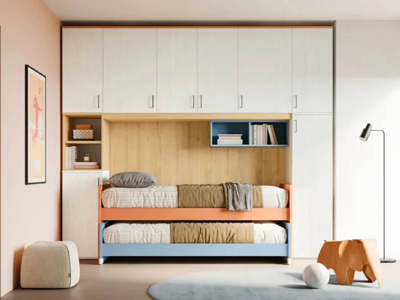 Cameretta Smart junior 19 San martino mobili�con letto a ponte scontata