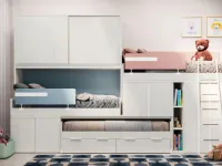 Cameretta Smart junior 42 San martino mobili con letto a soppalco scorrevolein offerta