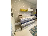 Cameretta Smart San martino mobili con letto a castello scorrevole a prezzo scontato