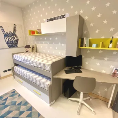 Cameretta Smart San martino mobili con letto a castello scorrevole a prezzo scontato