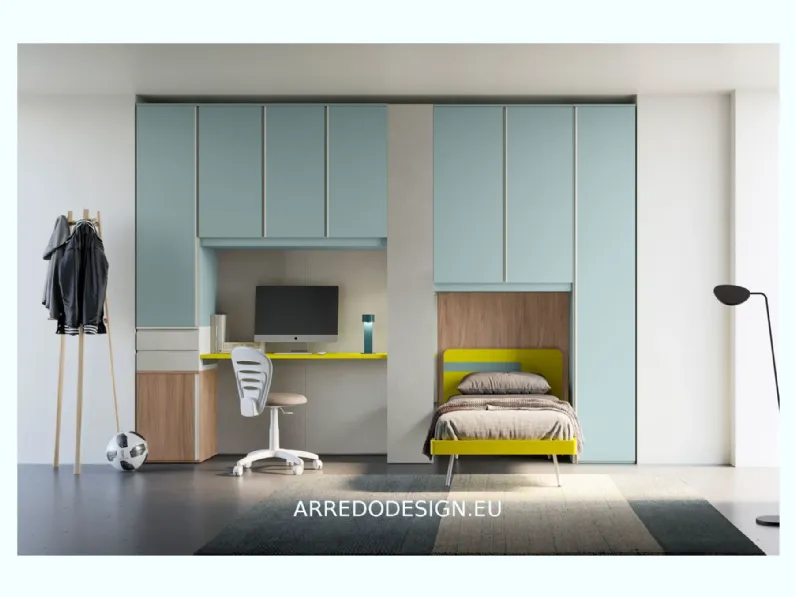 Cameretta Smart San martino mobili con letto a pontein offerta