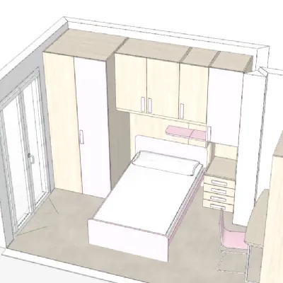Cameretta Spazio Imamobili con letto a ponte�in offerta