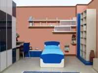 Cameretta T214 movida Marka con letto a terra in Offerta Outlet