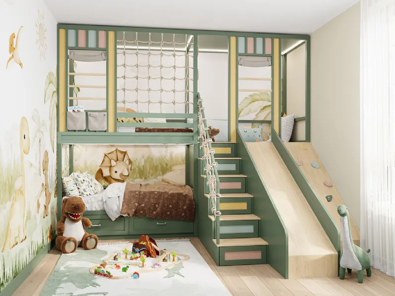 Cameretta in legno�The dino Tiferno scontata a PREZZI OUTLET