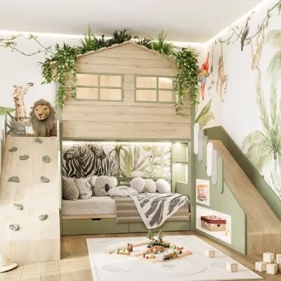 Cameretta The explorer Tiferno in legno a prezzo scontato