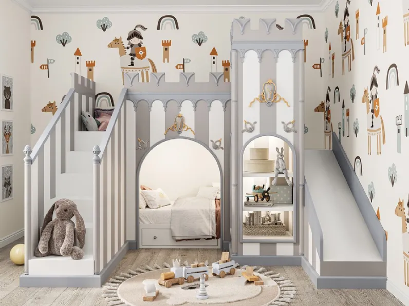 Cameretta The kingdom Tiferno con letto a terra a prezzo Outlet