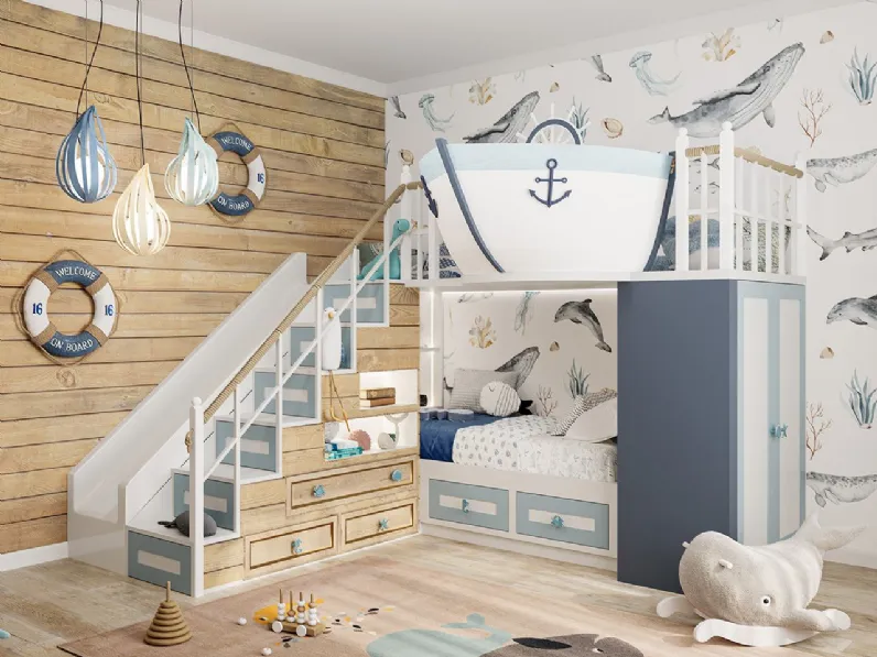 CAMERETTA Tiferno The little sailor SCONTATA a PREZZI OUTLET