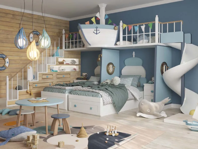 Cameretta The little sailor Tiferno in OFFERTA OUTLET