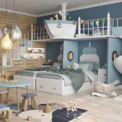 Cameretta The little sailor Tiferno in OFFERTA OUTLET