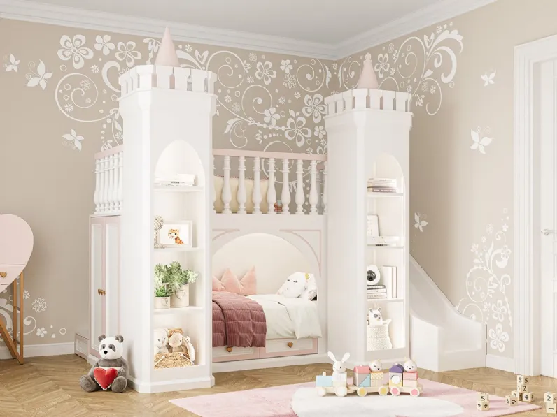 Cameretta The fairy castle Tiferno con letto a terra a prezzo Outlet