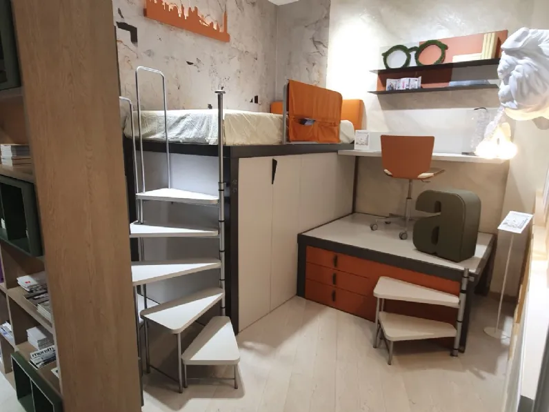 CAMERETTA Tumidei Tiramolla con soppalco SCONTATA a PREZZI OUTLET