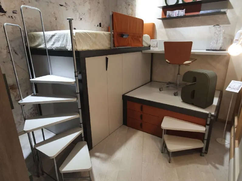 CAMERETTA Tumidei Tiramolla con soppalco SCONTATA a PREZZI OUTLET