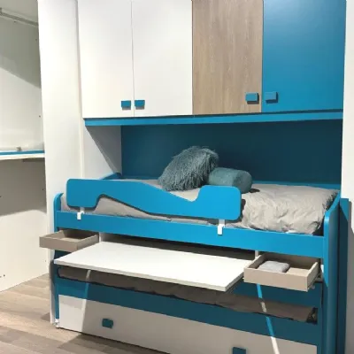 Cameretta Twett La casa moderna con letto a ponte a prezzo Outlet