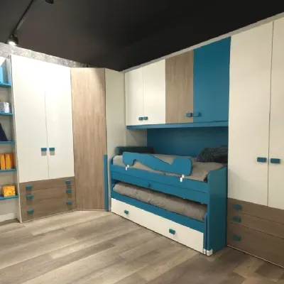 Cameretta Twett La casa modernacon letto a ponte scontata