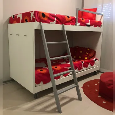 Cameretta Uno per due Erba mobili con letto a castello in Offerta Outlet