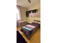 Cameretta Violetta, frassino bianco, antracite Furlan in laccato opaco a prezzo Outlet