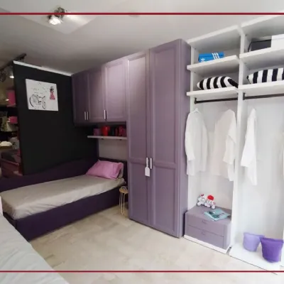 Cameretta Vogue Moretti compact senza letto a prezzo Outlet