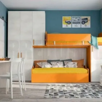 Cameretta Volo c320 Colombini casa con letto a soppalco a prezzo Outlet