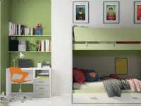 Cameretta Volo c324 Colombini casa con letto a castello a prezzo scontato