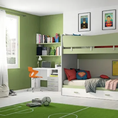 Cameretta Volo c324 Colombini casa con letto a castello a prezzo scontato