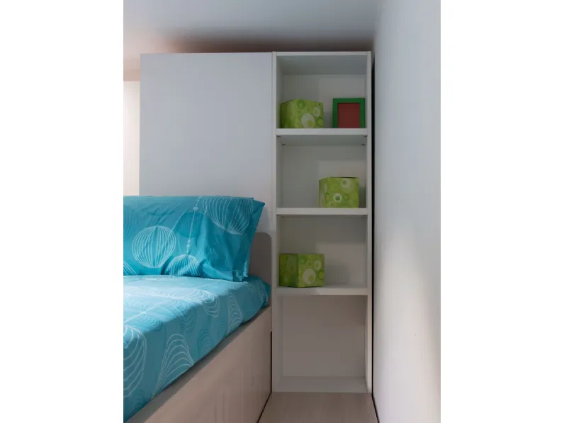Cameretta Wonder s29 cameretta outlet Diotti.com con letto a soppalco in Offerta Outlet