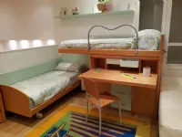 Cameretta Wood Diellecon letto a soppalco scontata