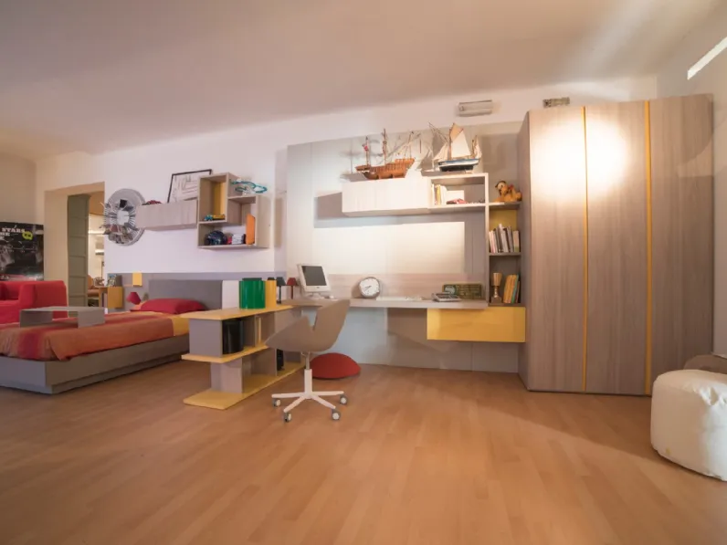 Cameretta Zalf Zalf in laminato materico a prezzo Outlet