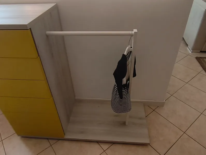 Cameretta Settimanale con servetto Zg mobili in laminato opaco a prezzo Outlet