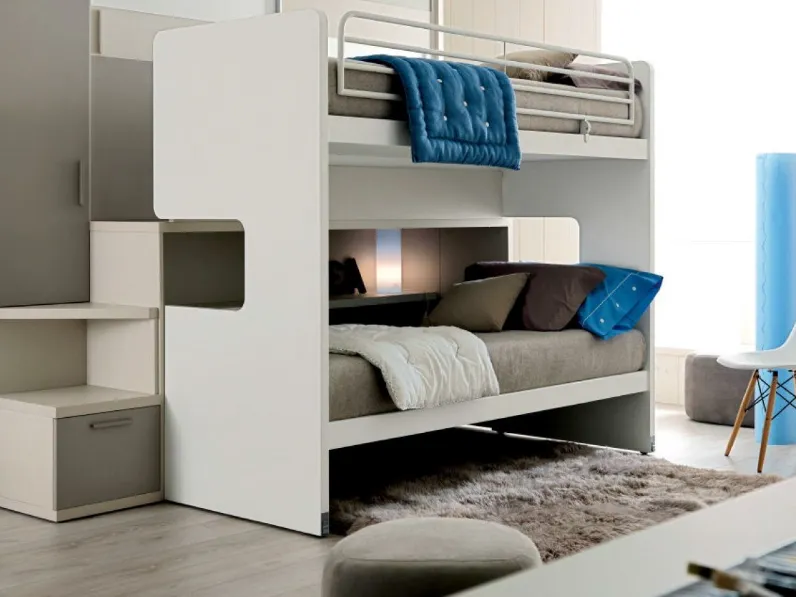 Letto a Castello Roy scorrevole Doimo Cityline