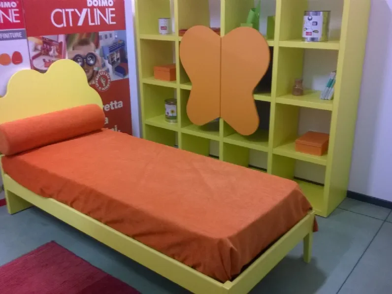 Libreria e letto Doimo Cityline scontato del 50%