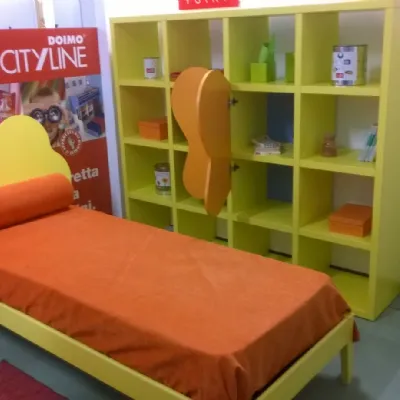 Libreria e letto Doimo Cityline scontato del 50%