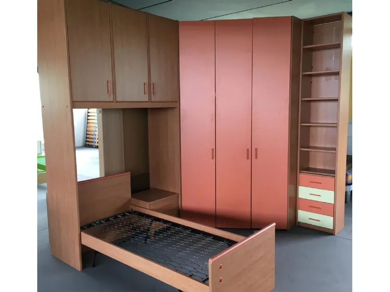OFFERTA cameretta per bambini CON RETE E Materasso MEMORY MOD. ROUGE di CUCINE STORE