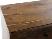 Cassettiera in Legno Cassettiera etnica ric 135 Outlet etnico in Offerta Outlet