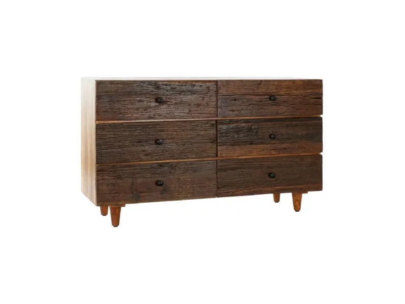 Cassettiera in Legno Cassettiera etnica ric 135 Outlet etnico in Offerta Outlet