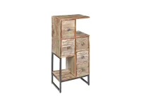 Cassetiera modello Cassettiera graffiti shabby chic in offerta in Legno Outlet etnico in offerta